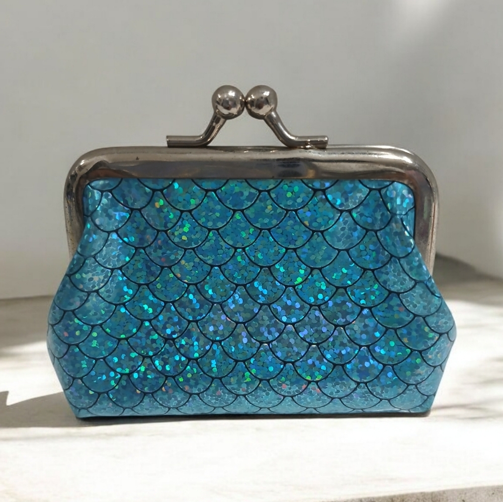 Womens mermaid coin pouch